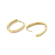 Латунные овальные серьги-кольца на петлях для мужчин и женщин KK-A172-35G-1