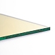 ガラス板  鏡モザイクボーダークラフトタイル  家の装飾やdiyの工芸品  長方形  ゴールド  200x150x3.5mm GLAA-G072-06A-4