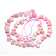 Rosa naturale perline opale fili G-K223-10-2