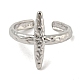 304 Stainless Steel Open Cuff Ring RJEW-C067-22P-2