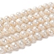 Fili di perle di perle d'acqua dolce coltivate naturali PEAR-L001-G-14-6