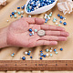 Cheriswelry 12 fili 12 fili di perline rotonde con perle di vetro perlate verniciate a forno HY-CW0001-02-7