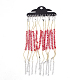 Плетеные браслеты из рафии ручной работы AJEW-S072-08E-2