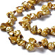 Chapelets de perles en Keshi naturel PEAR-S021-138E-3