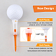 Kunststoff-Golfballhalter fünf Klauenstiftwerkzeug AJEW-WH0241-44B-4