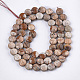 Chapelets de perles en jaspe avec images naturelles G-S354-20-2