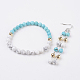 Natural & Synthetic Gemstone Jewelry Sets SJEW-JS00953-2