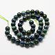 Natural Chrysocolla and Lapis Lazuli Beads Strands G-G735-07-10mm-2