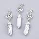 Synthetic Howlite Pointed Big Pendants G-D0021-01P-08-2