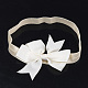 Niedlich elastischen Babystirnbänder Haar-Accessoires diy mit Tuch bowknot OHAR-Q002-04J-4