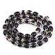Chapelets de perles vernissées de millefiori manuelles LAMP-S191-17A-3