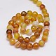 Natural Striped Agate/Banded Agate Beads Strands G-G581-8mm-06-2
