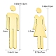 Abs masculino y femenino letrero de baño pegatinas DIY-WH0181-20A-2