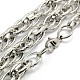 Fashionable 304 Stainless Steel Rope Chain Necklaces for Men STAS-A028-N044P-L-2