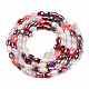 Electroplate Glass Beads Strands X-EGLA-N002-09G-2