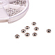 Perles d'espacement rondes plates en laiton écologiques KK-PH0023-01-NR-2