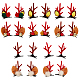FIBLOOM 10 Pairs Christmas Antlers Hair Clips Cute Reindeer Headband Horn and Ear Glitter Hair Accessory with Plush Ball Festive Hairpins for Women Kids Girls and Party Favors MRMJ-AN0001-02-1