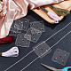 アクリル織機ブレイディングディスク  編み物＆かぎ針編みツール  透明  4.6x4.65x0.14cm  穴：5.7mm TOOL-WH0155-44-4
