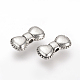 Perles en alliage de style tibétain X-TIBE-Q070-81AS-RS-1
