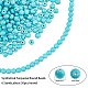 Brins de perles synthétiques turquoise arricraft TURQ-AR0001-03-2