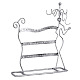 3-Tier Creative Woman Shaped Iron Earrings Display Stands PW-WG76200-01-1