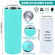 GORGECRAFT 2PCS Unseamed Silicone Wrap for Sublimation Tumblers 20oz Reusable Silicone Sublimation Sleeve Mug Clamp Sleeve Fixture for Full Wrap Tumbler Blanks Sublimation(Cyan) AJEW-WH0244-02B-2