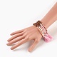 Bracelets de perles de pierres naturelles BJEW-JB03962-3