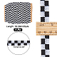 NBEADS 20 Yard Black and White Checked Embroidery Ribbons OCOR-NB0001-62-2