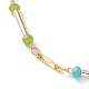 Bracelets en perles de verre rondelle à facettes BJEW-JB05761-2