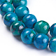 Natural Chrysocolla Beads Strands G-F647-02-B-3