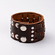 Men's Vogue Braided Leather Cord Bracelets BJEW-BB15590-1
