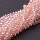 Chapelets de perles en verre électroplaqué GR6MMY-59AB-1