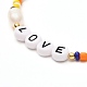 Love Beaded Necklace for Teen Girl Women X1-NJEW-TA00008-4