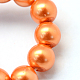 Chapelets de perles rondes en verre peint X-HY-Q330-8mm-36-3