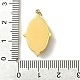Placage ionique (ip) 304 pendentif en acier inoxydable à facettes avec pierres précieuses naturelles et synthétiques mélangées FIND-Z028-40-4