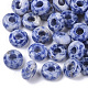Natürlicher blauer Fleck Jaspis europäische Perlen X-G-Q503-09-1