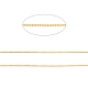 Faceted Brass Ball Chains CHC-C002-1.2mm-G-2