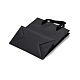 長方形の紙袋  ハンドル付き  ギフトバッグやショッピングバッグ用  ブラック  12x11x0.6cm ABAG-E004-01A-3