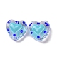 Glass Heart Beads GLAA-D005-01D-2