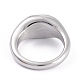 ユニセックス304ステンレススチールフィンガー指輪  円形  ステンレス鋼色  サイズ7  3.2~9.8mm  内径：17.3mm X-RJEW-K233-11B-P-2
