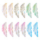 Pandahall 60 pièces 6 couleurs pendentifs acryliques transparents TACR-TA0001-29-1