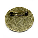 Tibetan Style Alloy Brooch Findings S-TIBE-Q081-25mm-01AB-2