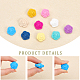 CHGCRAFT 40Pcs 10 Colors Food Grade Eco-Friendly Silicone Beads SIL-CA0001-46-5