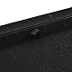 木製のアクセサリープレゼンテーションボックス  布で覆わ  ブラック  12x12x2cm ODIS-N021-06-5