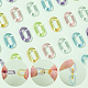 Chgcraft 600 pièces 6 couleurs anneaux de liaison acrylique transparents TACR-CA0001-13-4