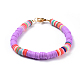 Umweltfreundliche handgefertigte Heishi Perlen Armbänder aus Fimo BJEW-JB04480-2