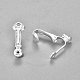 304 Stainless Steel Clip-on Earring Converters Findings STAS-O110-20S-2