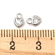 Charms de plata de ley chapados en rodio y platino auténtico. STER-K176-03A-P-4