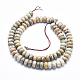 Natural Fossil Coral Beads Strands G-K256-10B-2