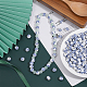 CHGCRAFT 200Pcs Round Porcelain Beads Ceramic Loose Beads Handmade Porcelain Beads Printed Round Spacer Beads for DIY Jewelry Making Supplies Craft Beading Kit PORC-CA0001-14-4